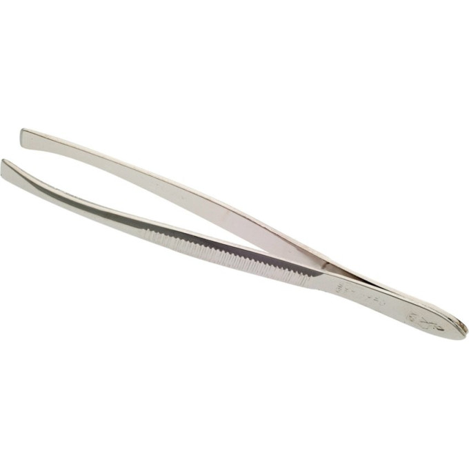 Пинцет наклонный DEWAL 062, никелированный 062-nakl